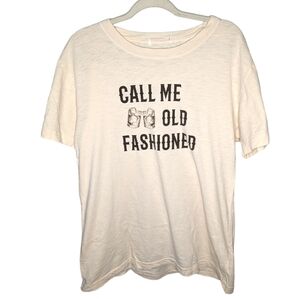 Call me Old fashioned bourbon / whiskey cocktail men's t-shirt size XL